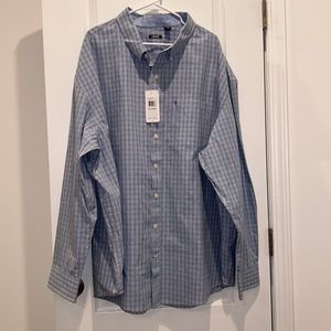Izod Men’s Long Sleeve Button down Shirt, Size 4XL